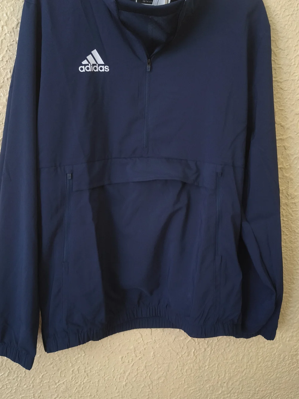 adidas Navy Half-Zip Pullover Windbreaker